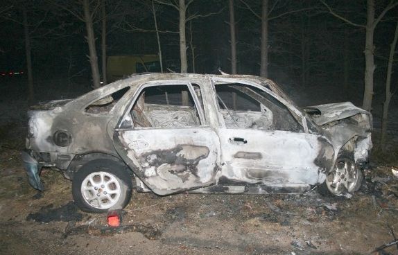 Tak wyglądało renault po wypadku (podlaska.policja.gov.pl)